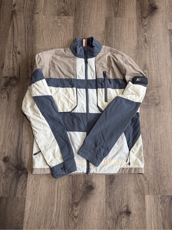 Kith Other - Kith Men's Colorblock Windbreaker Jacket - Gray, White, Taupe